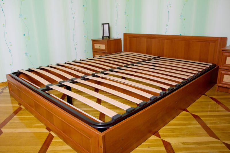 Polished Wooden Bed Frame